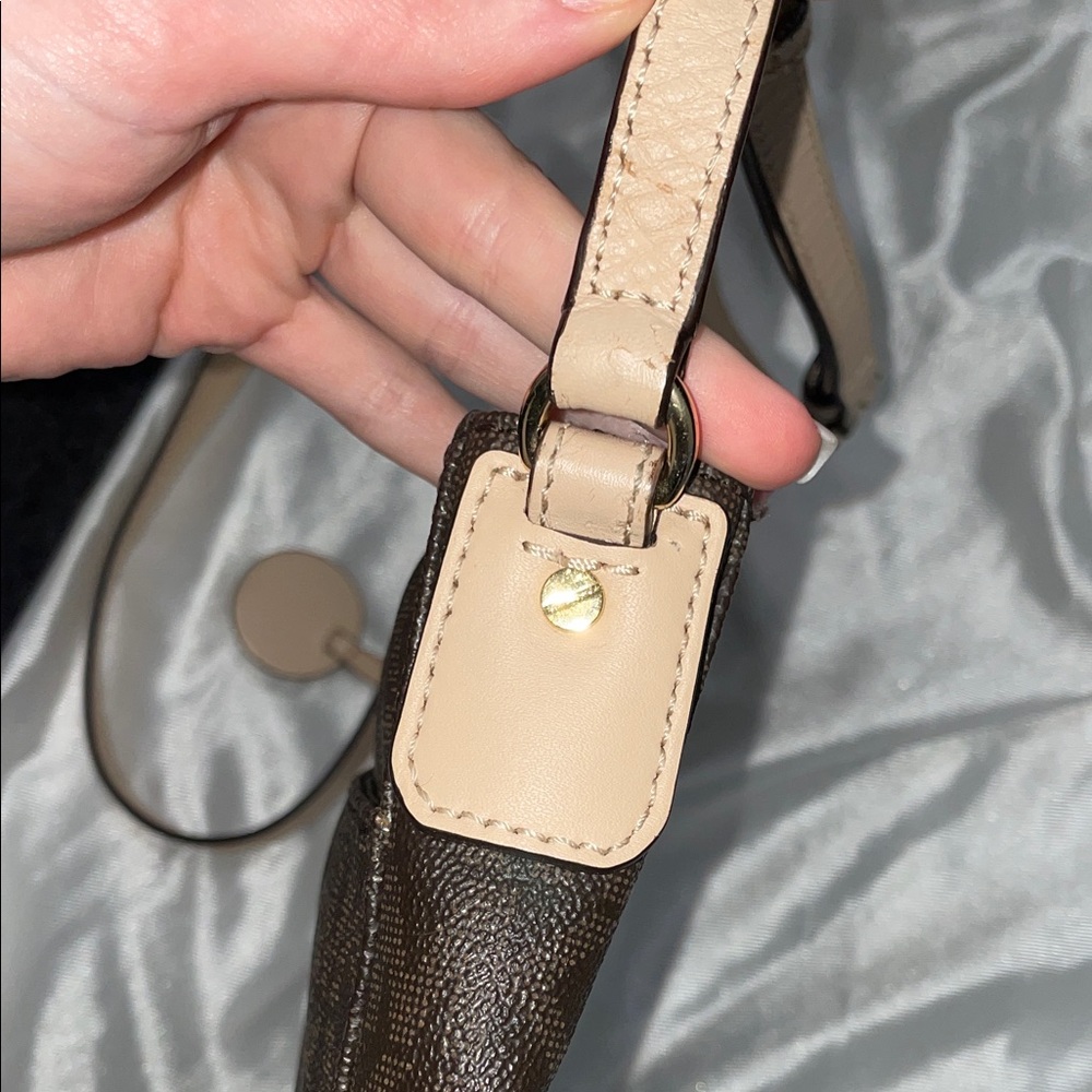 Michael Kors Brown Monogram Crossbody with Gold Hardware - Picture 7 of 11